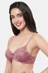 Amante Padded Non Wired Full Coverage Lace Bra Bra - Messa Rose — thumbnail 2